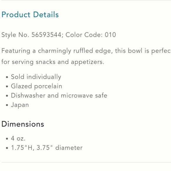 Set of 2, Anthropologie Namika Pinch Bowl - white & blue - Picture 4 of 10